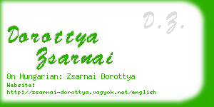 dorottya zsarnai business card